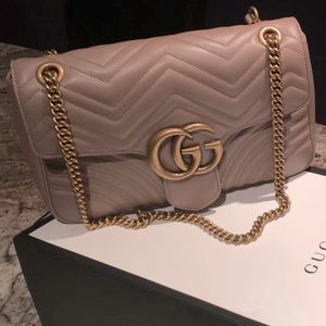 Gucci Marmont Medium 9.5/10 condition w/box, dust bag, receipt retail $3885 +tax